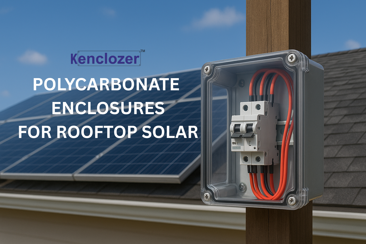 polycarbonate enclousers for rooftop solar system